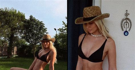 FOTOT Vajza e ish deputetes demokrate i vë flakën rrjetit me bikini të zeza dhe kapele kauboj