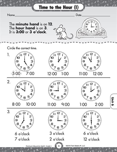 Time And Measurement Printable Workbook By Teach Simple