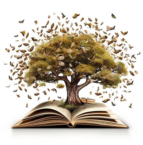 Premium Photo A Book With A Tree On The Top And The Words Tree On