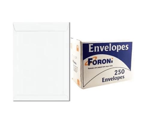 Envelope Saco Branco Meio A X Mm G Foroni Loja Top