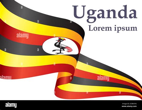 Flag Of Uganda Republic Of Uganda Template For Award Design An