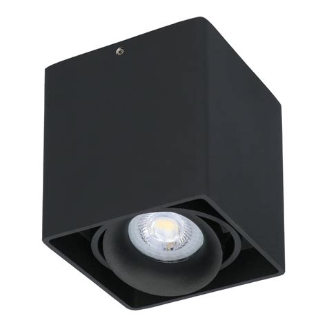 Dimmable Led Surface Mounted Ceiling Spotlight Esto K Gu Black