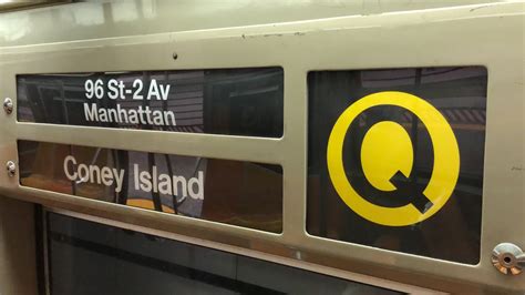 The Broadway Line R68 Q Train Ride From 96th Street 2nd Avenue To