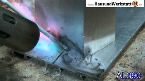 Aluminiumlöten mit AL390 Kapillarlot flussmittelumhüllt YouTube