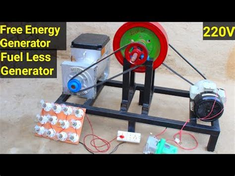 Make Free Energy Generator 220Vac With 5kw Alternator Flywheel Free