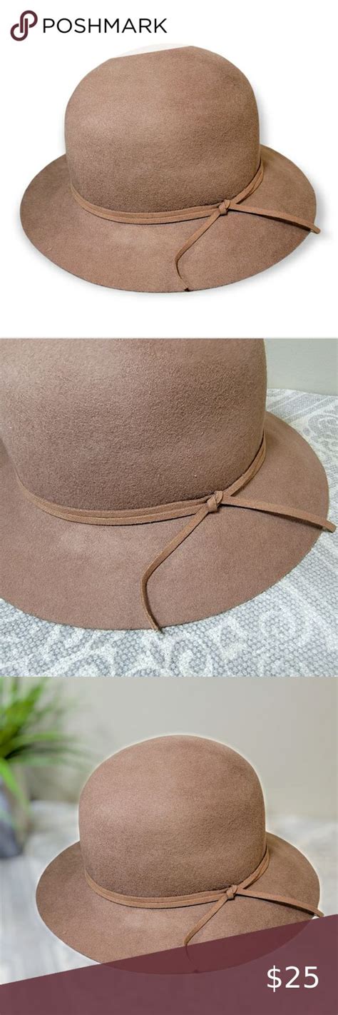 Apt9 Os Brown Double Cord Hat One Size Boho Festival Winter Boho