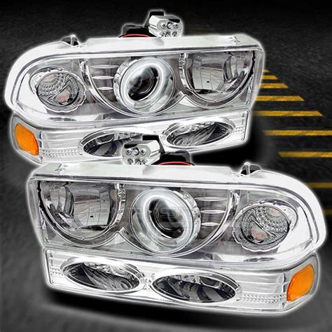Buy 99 04 S10 Blazer Ccfl Halo Projector Headlightseuro Amber Bumper