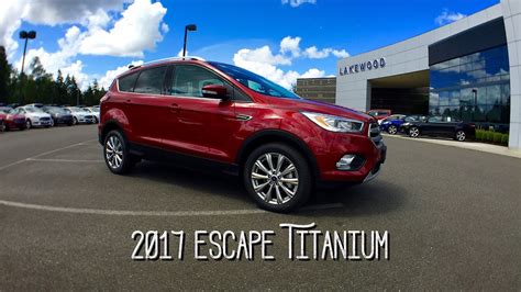 2017 Ford Escape Titanium Review Youtube