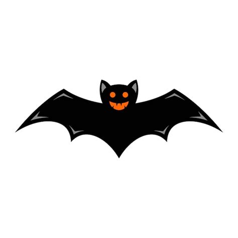 Premium Vector Scary Black Bat Vector Icon