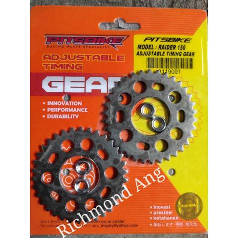 Pitsbike Racing Cam Gear Adjustable Timing Sprocket Raider R