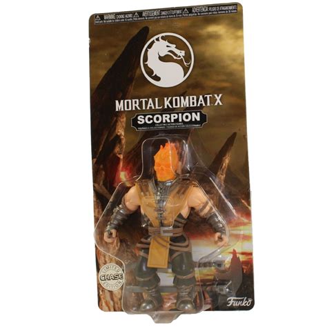 Funko Action Figure Mortal Kombat S1 Scorpion Flaming Head Chase