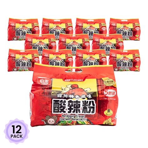 Get Baijia Instant Vermicelli Hot And Sour Flavor 5pk 525 G 12 Pack Delivered Weee Asian Market