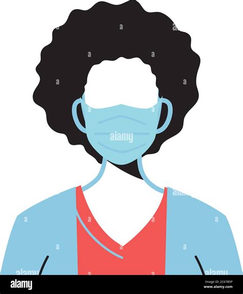 Female Doctor Wearing Surgical Mask Vector Illustration Design Stock Vector Image And Art Alamy