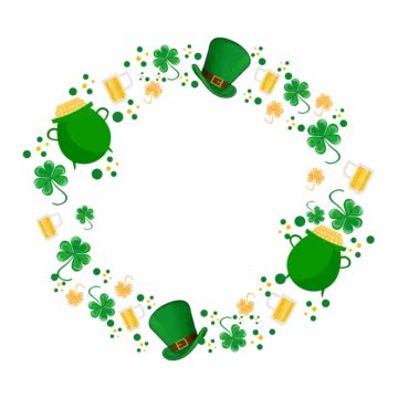 Happy St Patricks Day Frame Vector St Patricks Day St Patrick