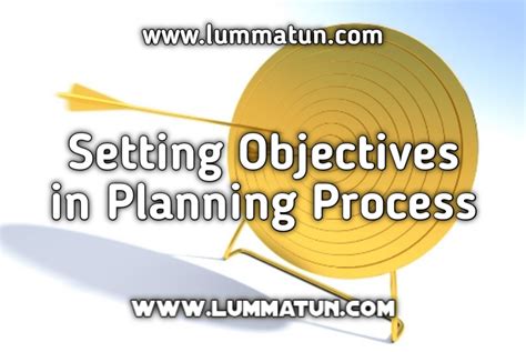 Setting Objectives in Planning Process - Lummatun By Kang Mursi