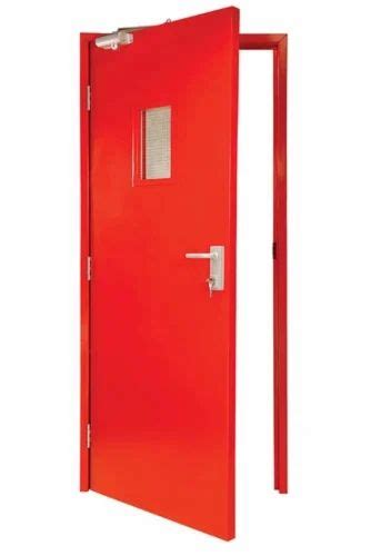 Gi Fireproof Hour Fire Rated Metal Doors Powder Coated At Rs