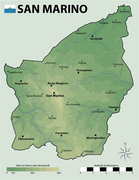 San Marino Mapas GeogrÁficos De San Marino Mundo Hispánico™