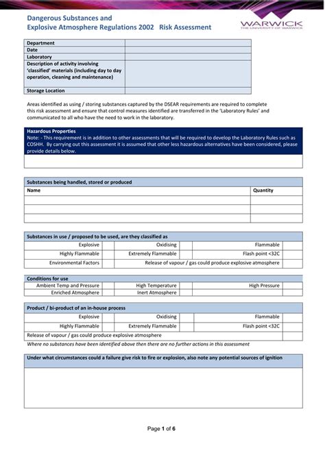 Dangerous Substances And Explosive Atmospheres Regulations