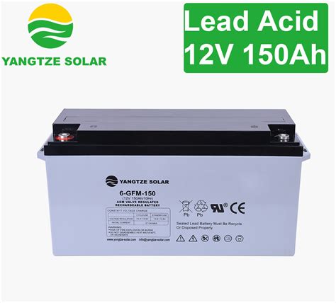 Yangtze Maintenance Free Solar VRLA Battery 12V 150ah China