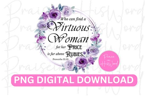 Bible Verse Png Virtuous Woman Png Graphic By Pmjkush Creative Fabrica