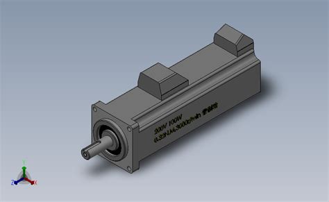 伺服电机及减速机松下伺服msmd012pd 100wsolidworks 2010模型图纸下载 懒石网