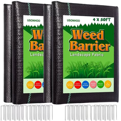 Buy Usonhoo Weed Barrier Landscape Fabric 4x100feet Weed Barrier Landscape Fabric Heavy Duty