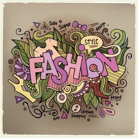 Fashion Doodles Designs By Balabolka Graphicriver