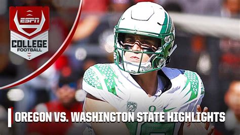 Oregon Ducks Vs Washington State Cougars Full Game Highlights Youtube