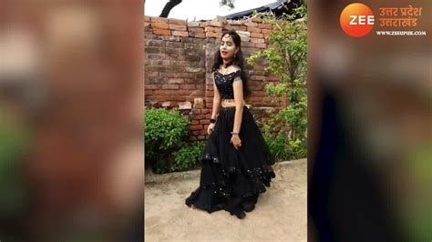 Cute Girl In Black Dress Danced On Pranjal Dahiya Viral Trending