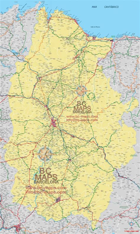 Lugo Mapas Vectoriales De La Provincia Concellos Eps Illustrator Ai