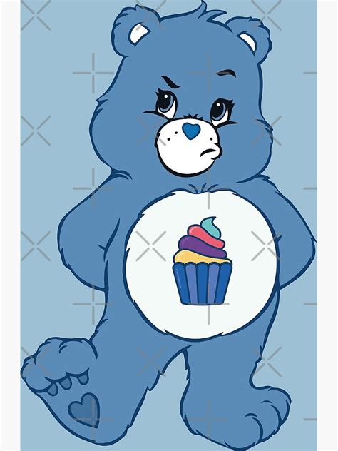 P Ster Camiseta Divertida De Oso Azul De Dibujos Animados De