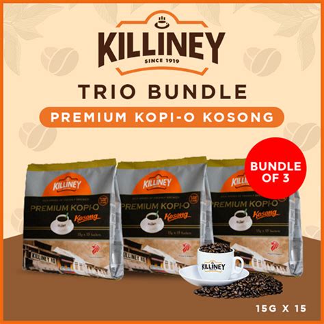 Qoo Killiney Premium Kopi O Kosong Trio Bundle Drinks