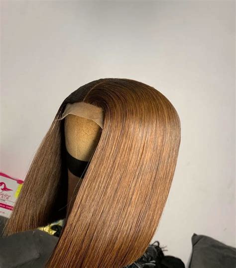 Ready To Ship Sdd Chestnut Brown Closure Bone Straight Wig By Oshodiad