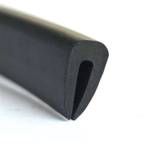 Epdm U Shape Guard Rubber Seal Strip For Glass Seashore Rubber