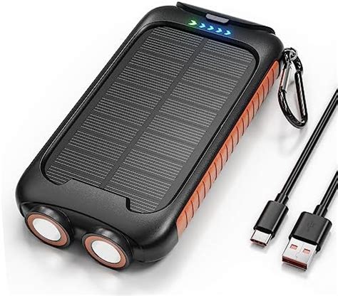 Amazon Nuynix Cargador Solar Cargador De Tel Fono Port Til De