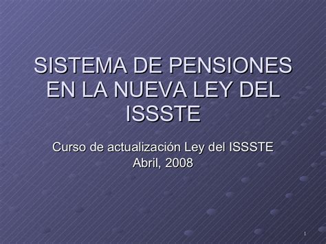 03 Sistema De Pensiones En La Nueva Ley Del Issste