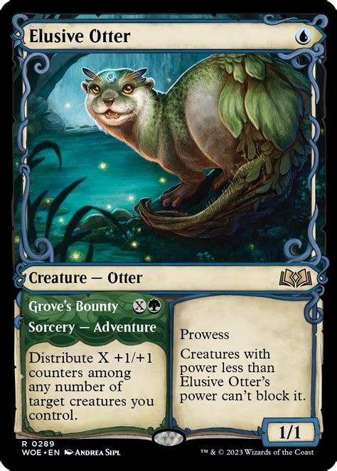 Elusive Otter Showcase Wilds Of Eldraine Magic The Gathering