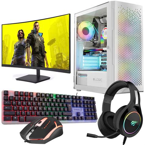 ZESTAW GAMINGOWY BIAŁY PC GRACZ Ryzen 5 3600 RTX 4060 32 1000 GB WIN10