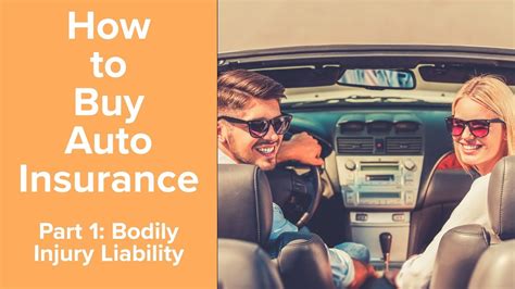 How To Buy Auto Insurance Bodily Injury Liability Youtube