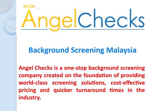 Background Screening And Checks Malaysia By Angel Checks Issuu