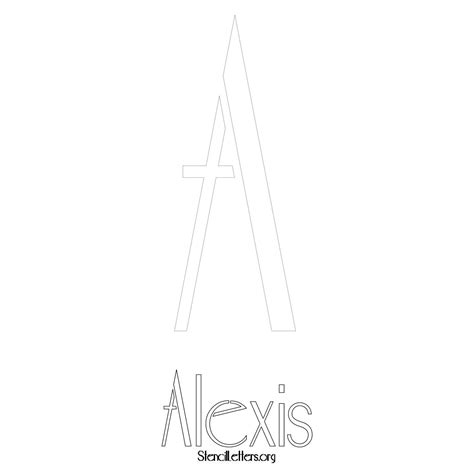 Alexis Free Printable Name Stencils With 6 Unique Typography Styles And