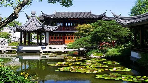 The Chinese Garden HD desktop wallpaper : Widescreen : High Definition ...