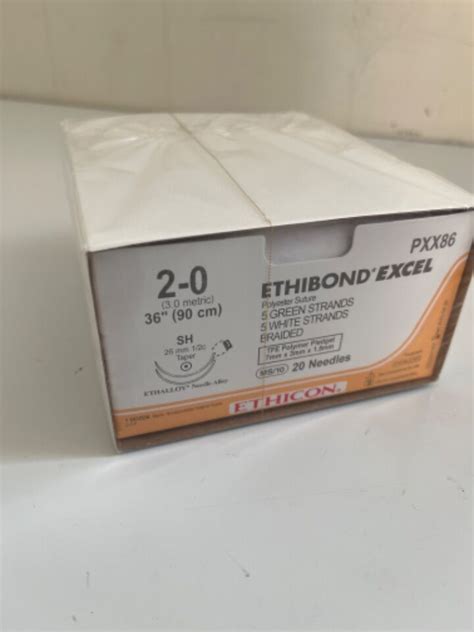 New Ethicon Ethibond Excel Pxx Polyester Bx Sutures For Sale