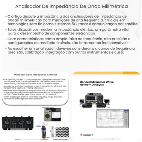 Analisador De Imped Ncia De Onda Milim Trica Como Funciona Aplica O