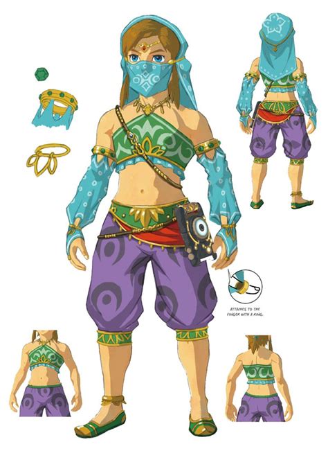 Link Gerudo Set Art The Legend Of Zelda Breath Of The Wild Art Gallery Breath Of The Wild