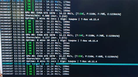 Kawpow Ravencoin Algo Hashrate T Rex On Gtx Sc Youtube