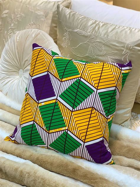 SET OF TWO 2 African Print Pillows 45cm African Cushion | Etsy