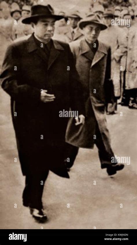 Zhou Enlai At Geneva Conference 1954 Stock Photo Alamy
