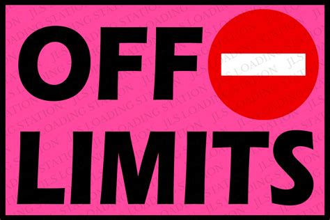 Off Limits Laminated Pvc Signage Lazada Ph