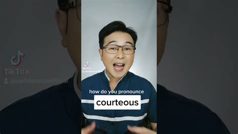 Correct Pronunciation Of Courteous Youtube